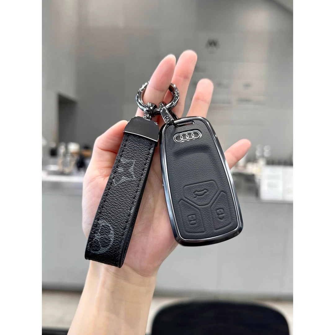 25款奥迪A4L钥匙套Q5L包新A6L A3 A5 Q6 Q7 A7L A8L Q8车男女扣壳