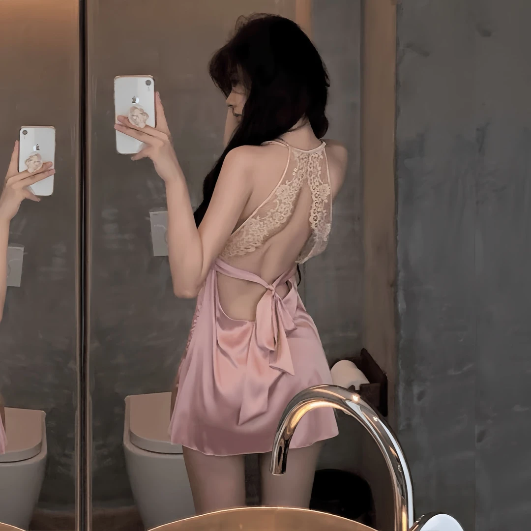 性感气质睡衣女高级感吊带轻奢纯欲风2025新款年网红爆款露背睡裙