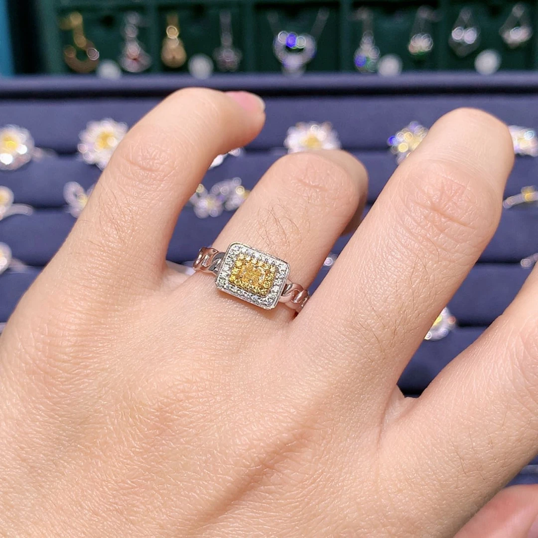 【闪购商品】钻石戒托18K金镶嵌戒指