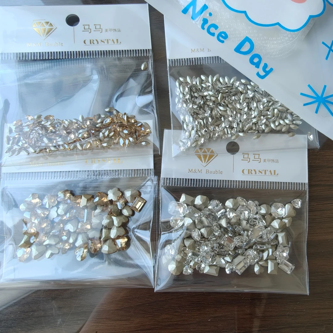 【马上制造局】小号尖底钻大杂烩美甲饰品小号钻美甲店浮力