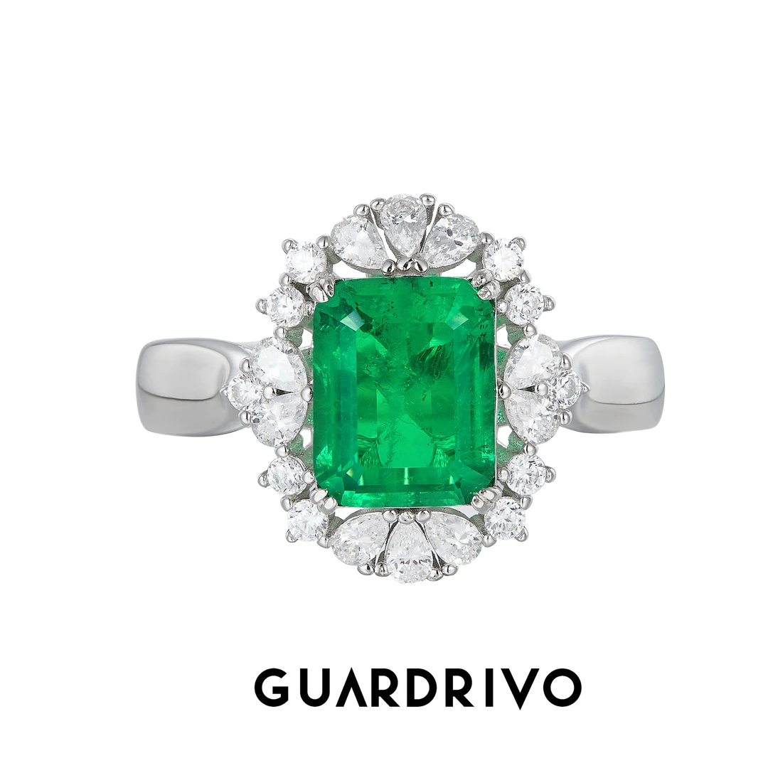 925银锆石戒指 女款戒指翠星春韵星芒设计 戒指推荐