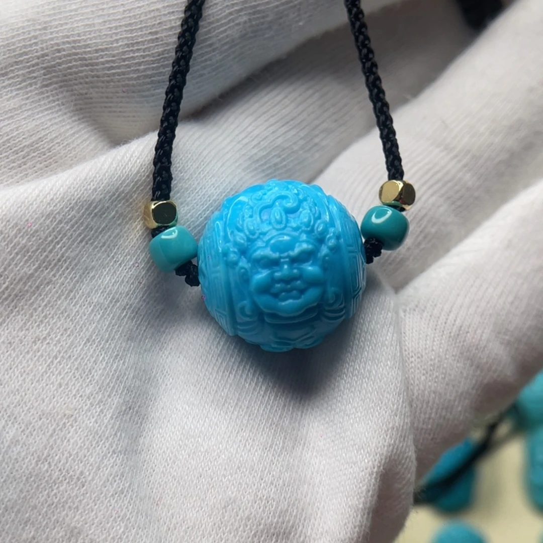 绿松石未镶嵌颈饰卡18