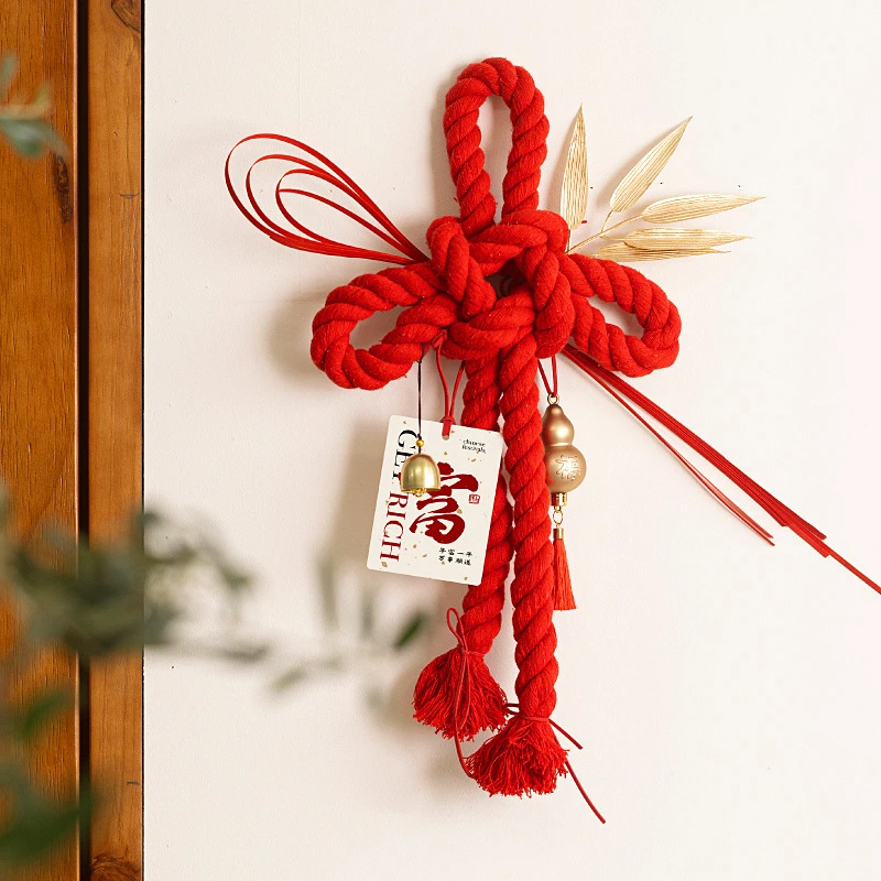 MOMO·乔迁挂件中国结绳挂饰万字结装饰新年春节布置DIY线绳挂件