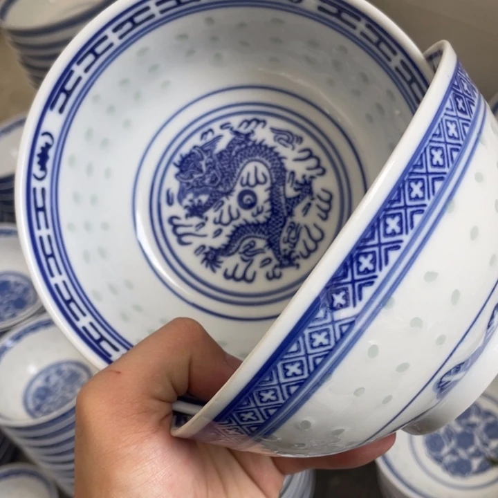 碗陶景德镇高温细白瓷餐具