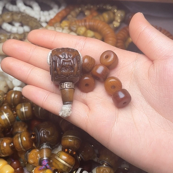 牛骨手串/手链寒****风牦牛骨三通