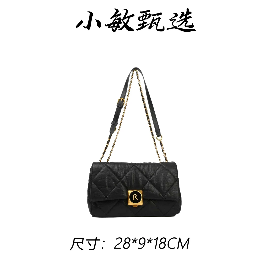【小敏精选】渠道货BF-66595-黑色春夏单时尚单肩女包