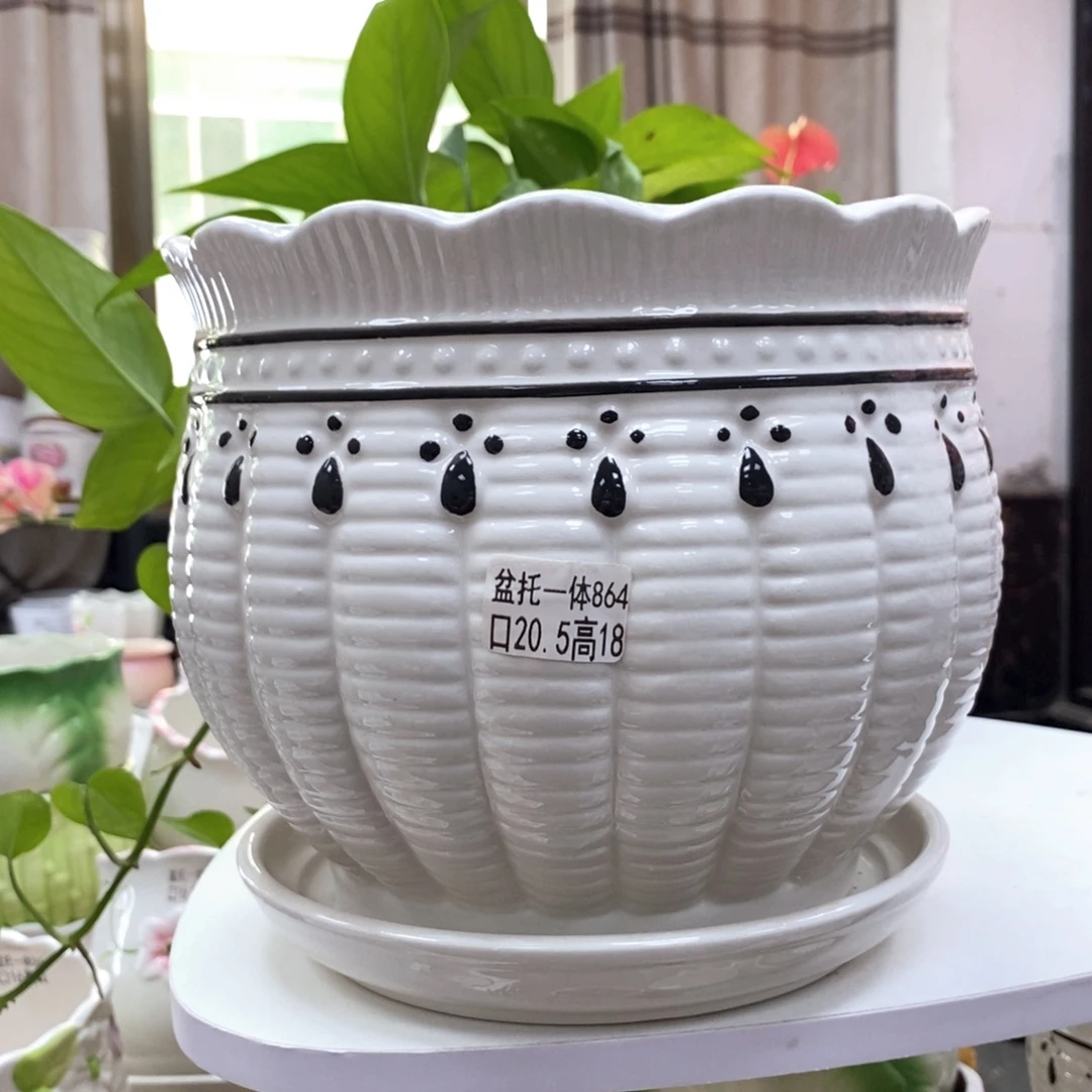 @夏西陶瓷花盆@@5864