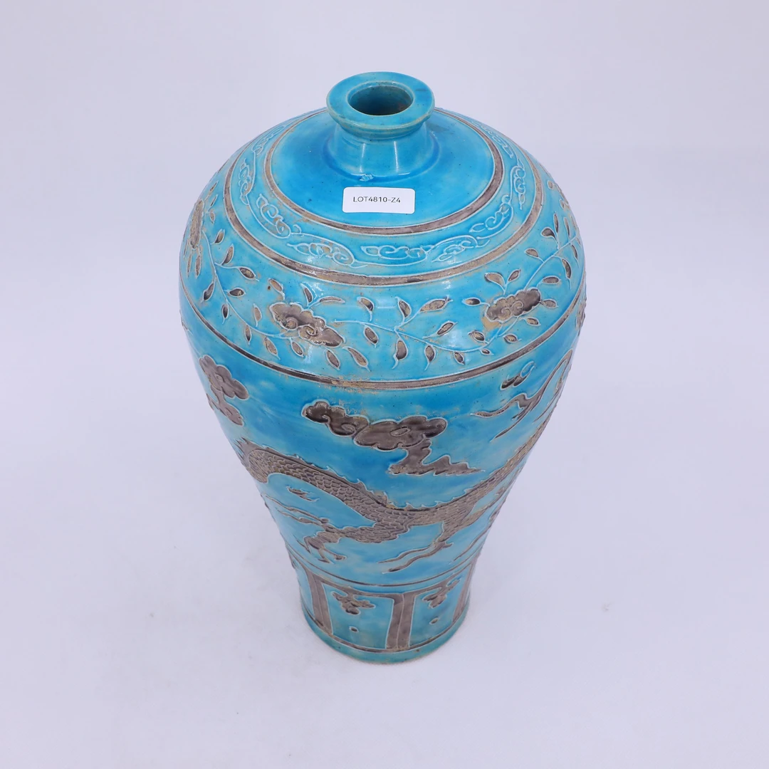 古陶瓷/法华彩梅瓶LOT4810-Z4