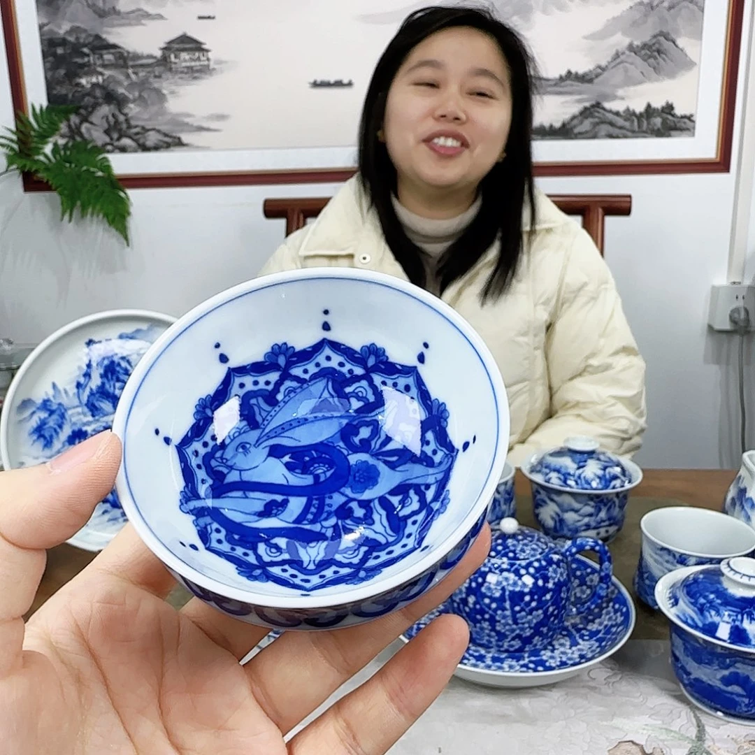 青花山水标杆：天青山房！！