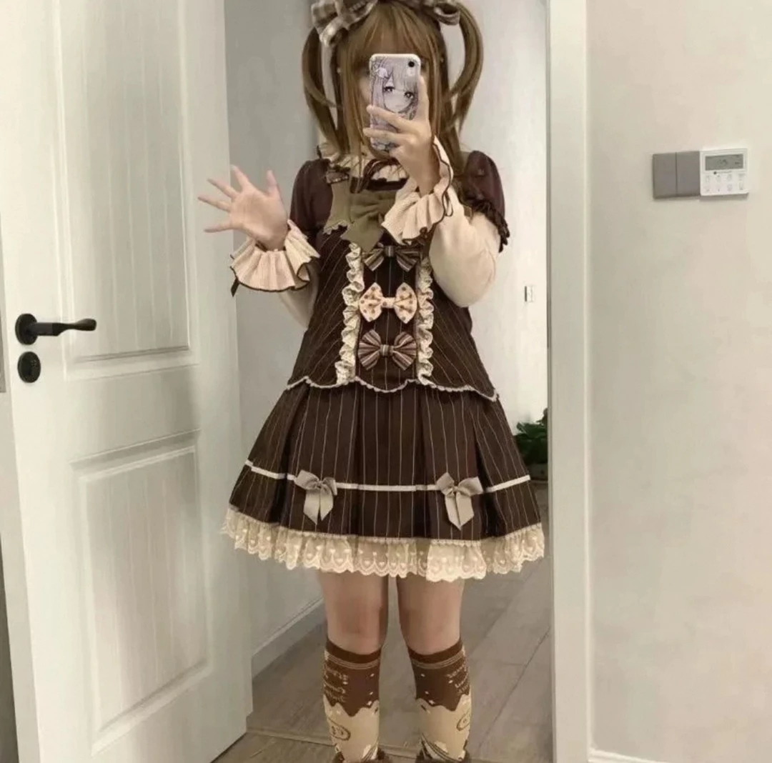 提拉米苏背带【实体店现货】酒心可可家正品Lolita原盒未拆不退不换