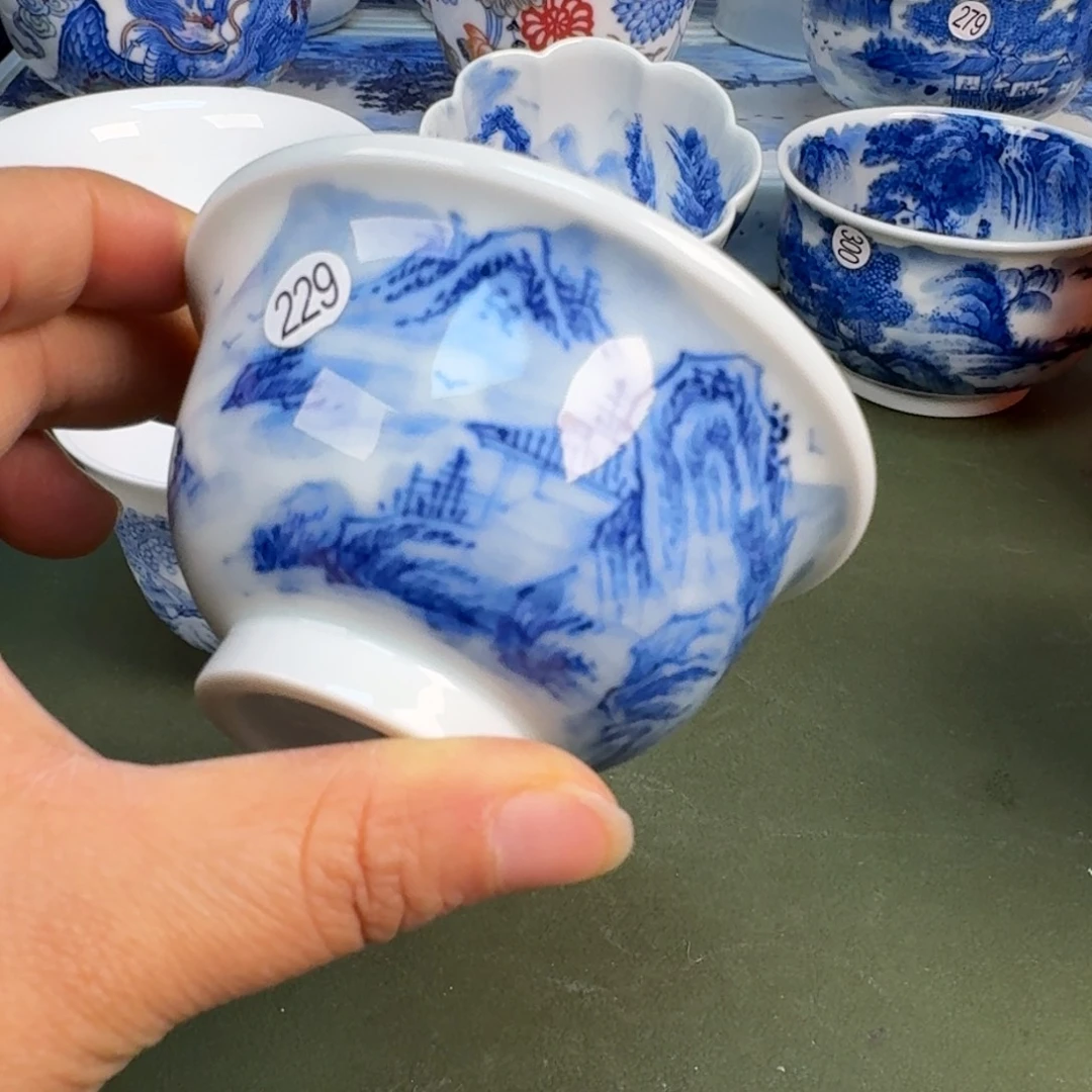 陶景德镇纯手绘茶具圆圆229