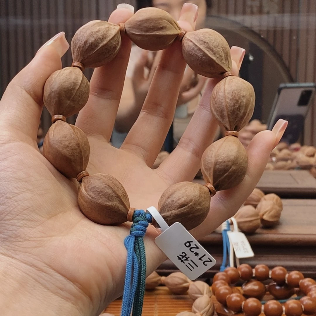 手串橄榄核柱*原生态正宗梅林铁核