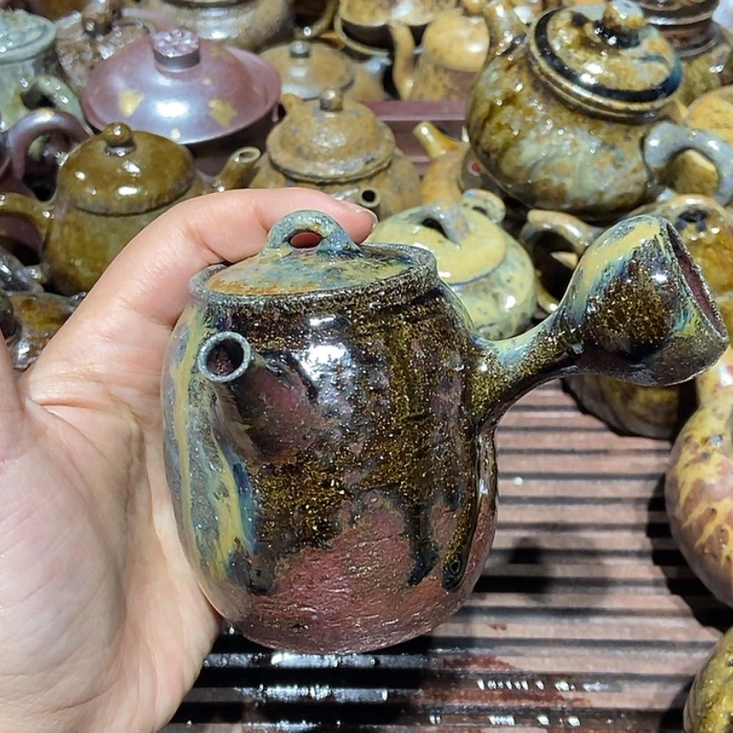 【闪购商品】茶杯紫砂素****澜瑕疵沉香侧把