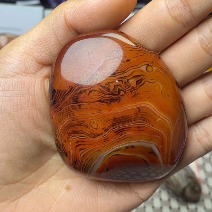 旭***光玛瑙/玉髓未镶嵌原石