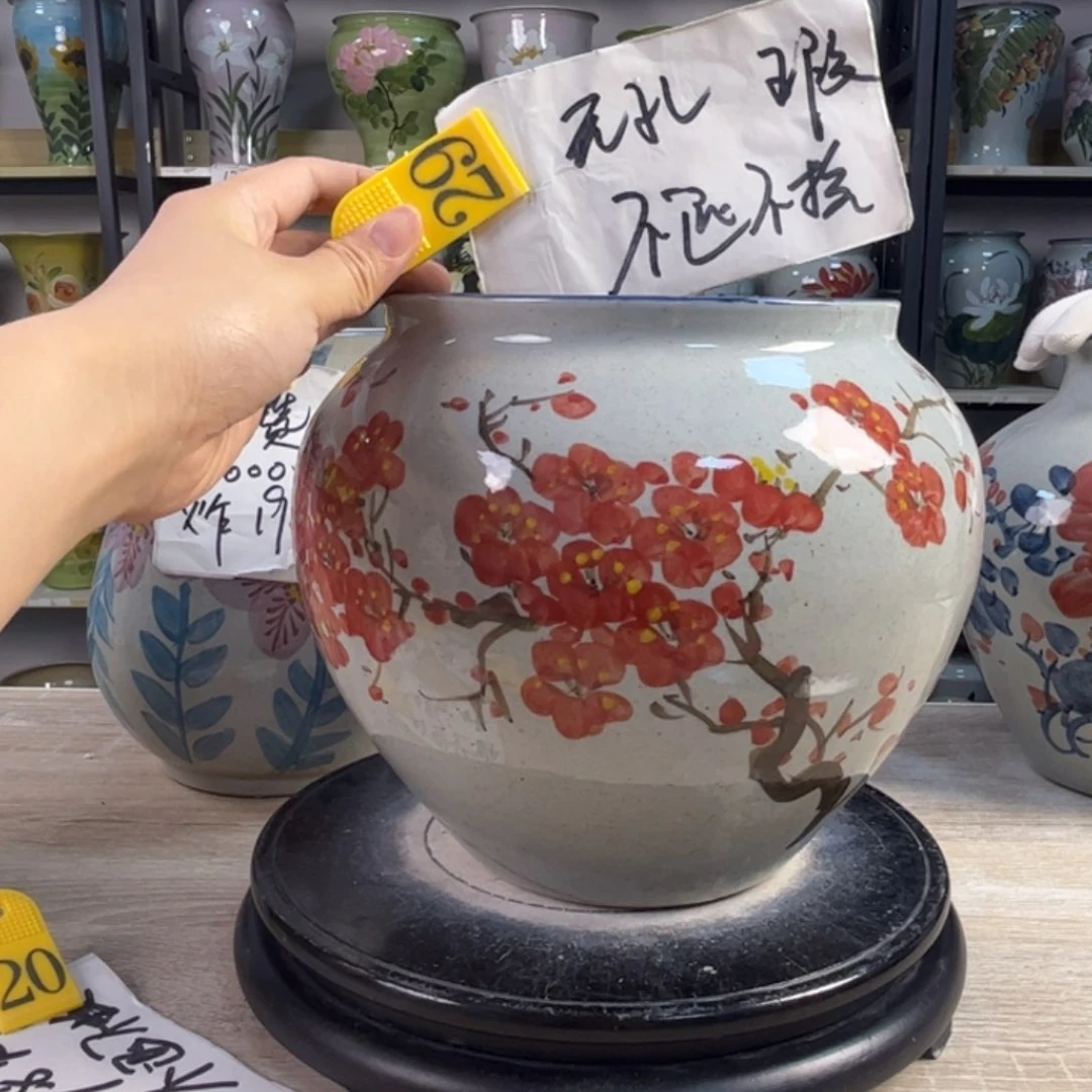 罐1tc景德镇陶瓷花盆不退不换