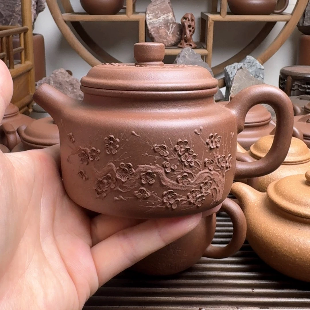 茶壶紫砂德钟300cc台西嫩底槽清泥绘