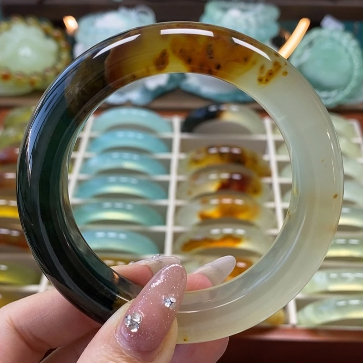 未镶嵌岫玉手镯手镯