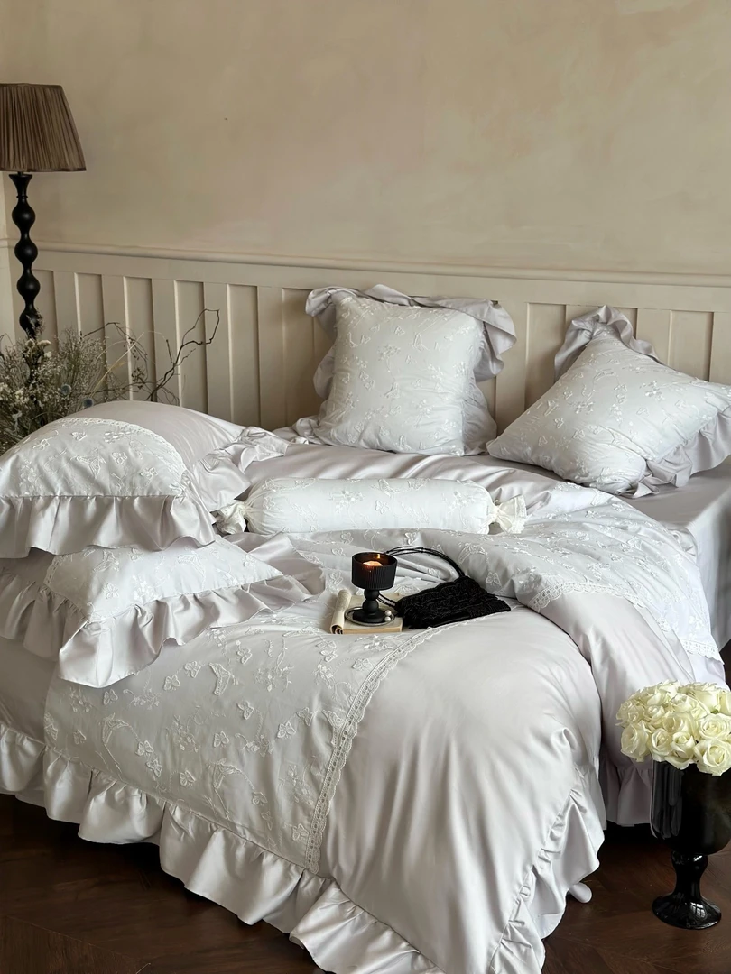 【L·W梨窝】100支长绒棉高端蝴蝶款四件套（年底促销）