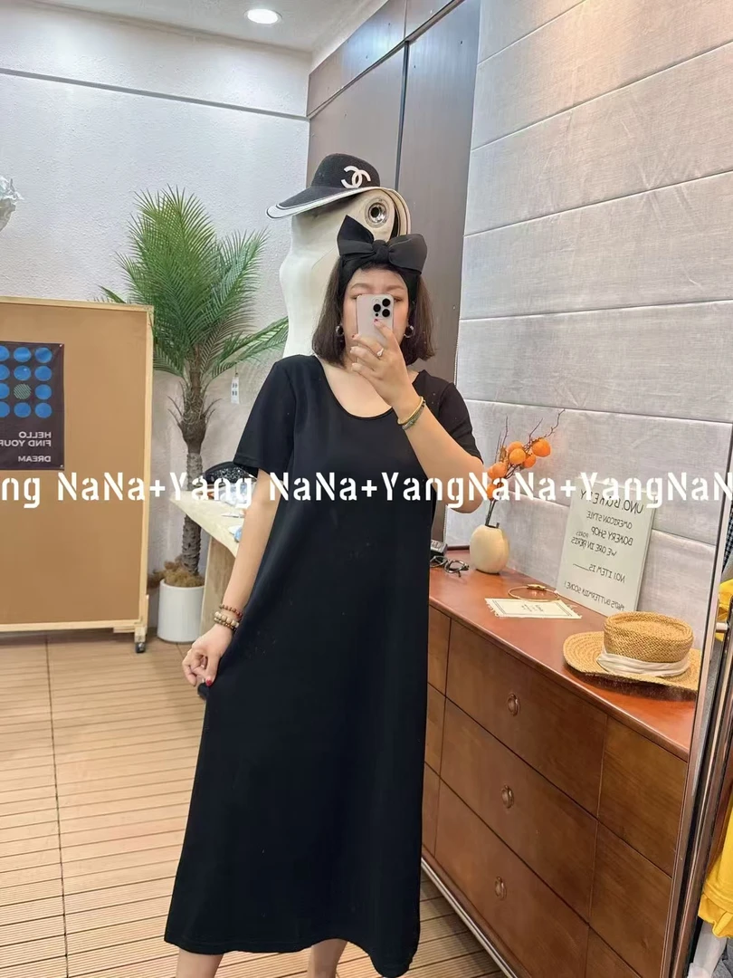 【扇扇风解锁夏日清凉穿搭】百纸片人后背蕾丝正肩显瘦连衣裙99963