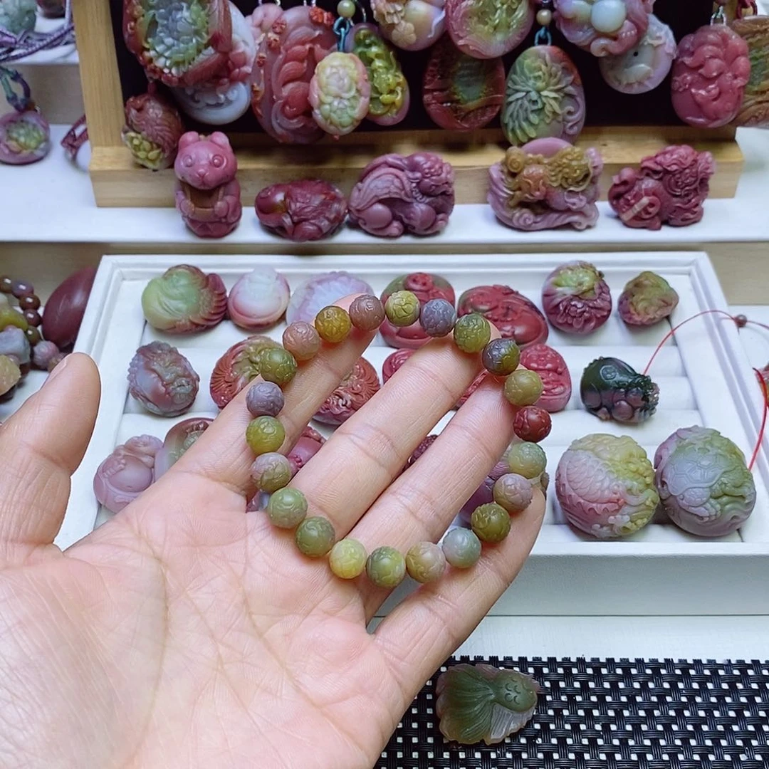 玛瑙/玉髓盐源玛瑙手串未镶嵌