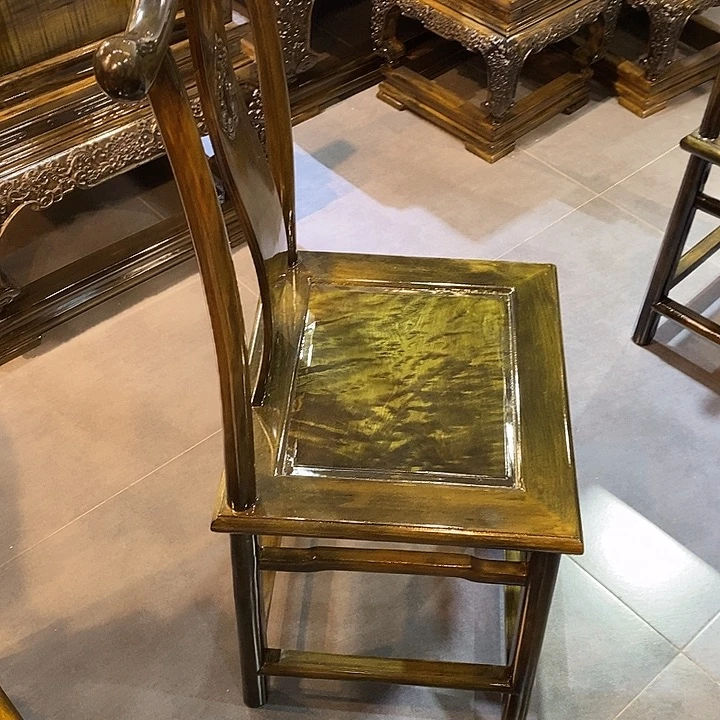 子***冲楠木椅子独板一张水波