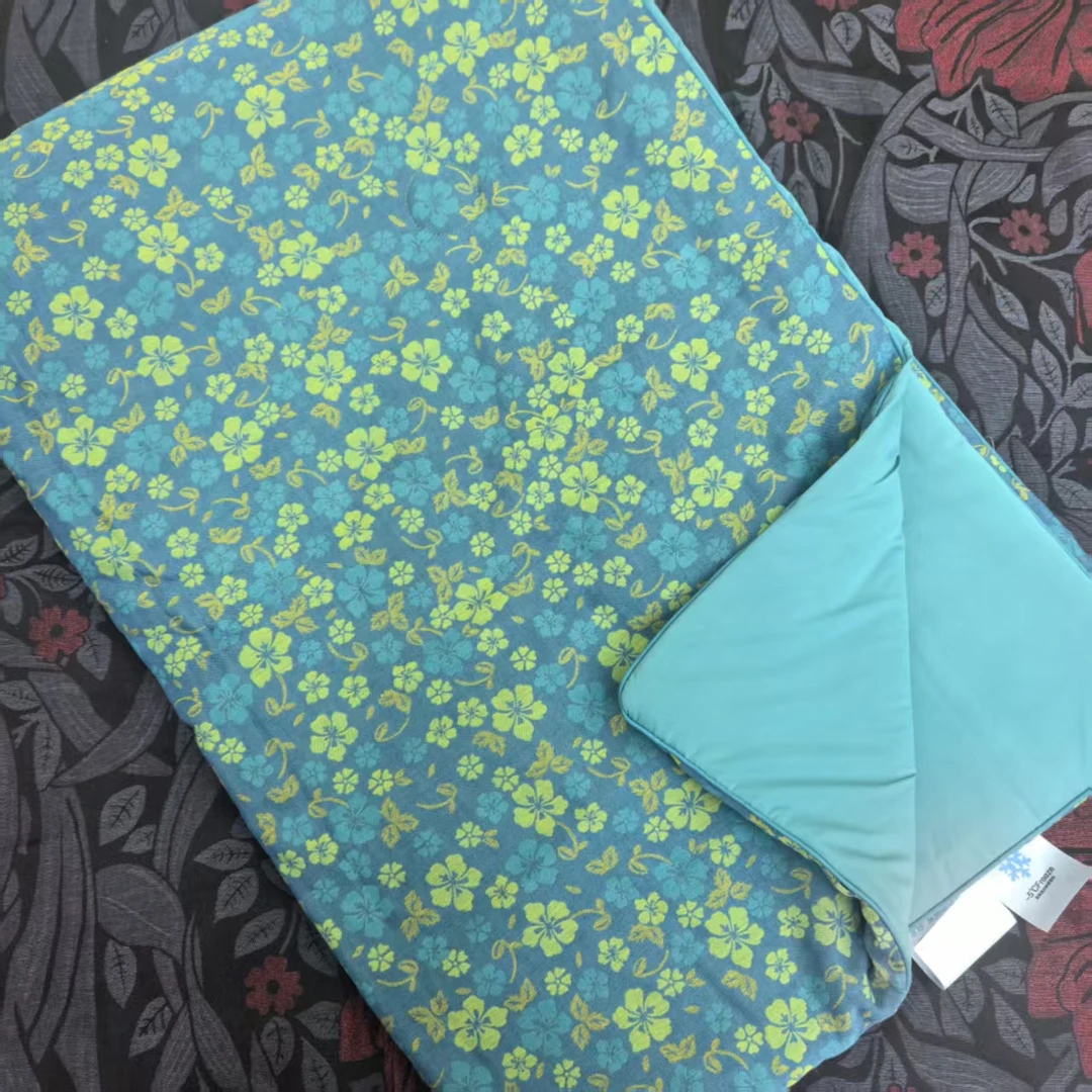 蓝色碎花--150*200双层纱凉感夏凉被空调被