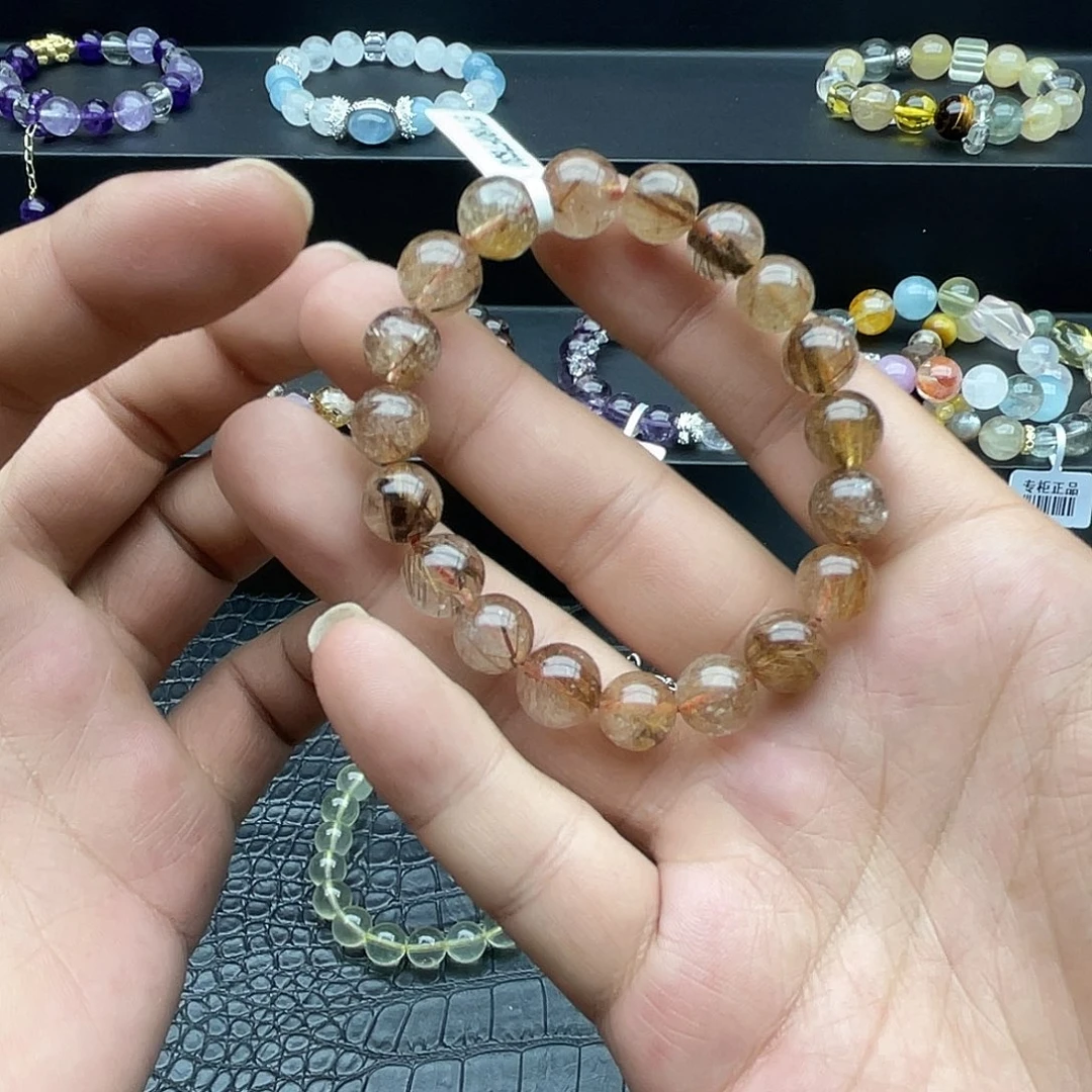 水晶手链未镶嵌发晶素圈