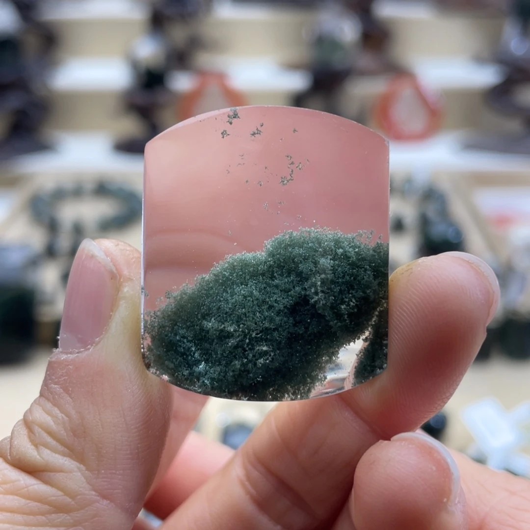 水晶颈饰未镶嵌绿幽灵聚宝盆无事牌