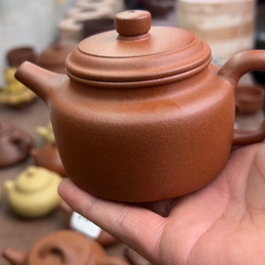 茶壶紫砂红将坡德钟200cc左右