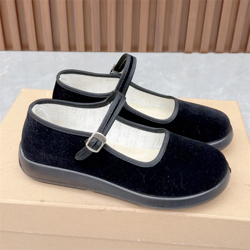 2025新款老北京布鞋轻便舒适女鞋软底黑色工作鞋平底百搭妈妈鞋