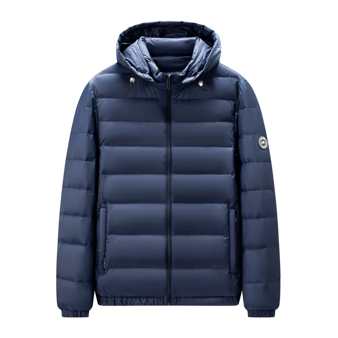 2025男士轻薄款羽绒服 帽子可拆卸