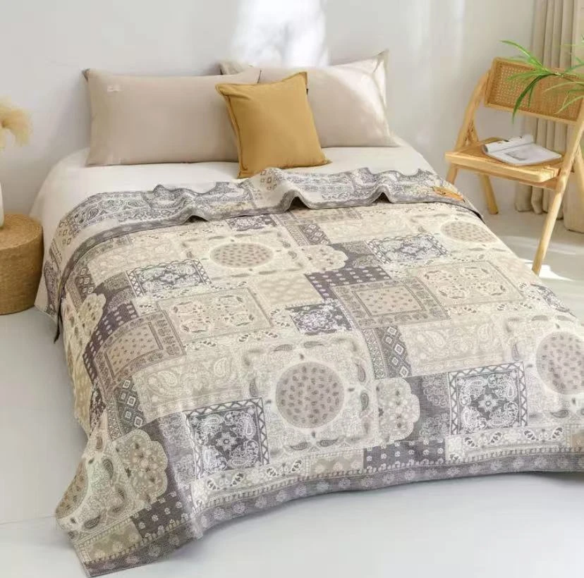 【意境-棕】200*230 罗布麻轻奢休闲毯盖毯床盖