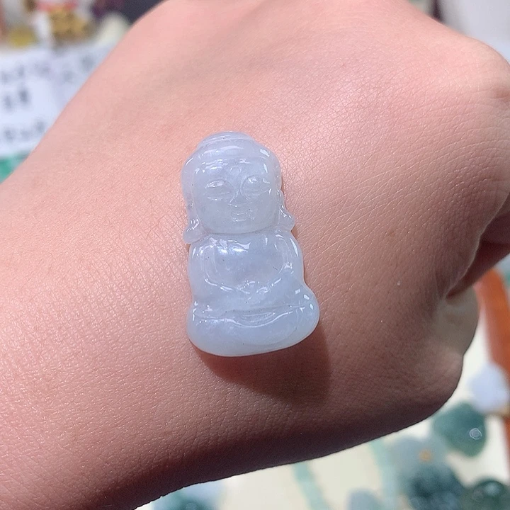颈饰未镶嵌翡翠宝宝佛