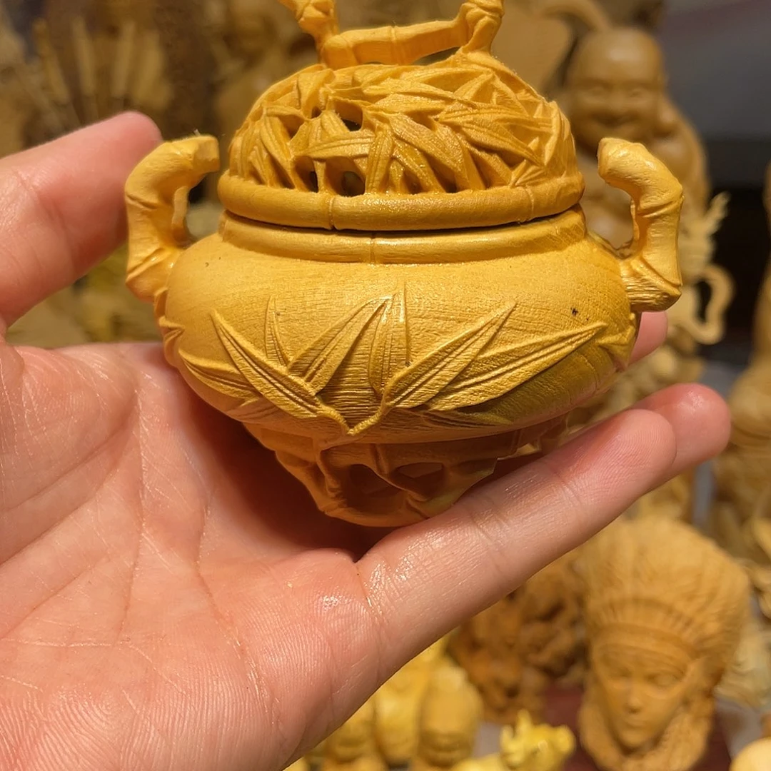 黄杨木小叶竹节香炉