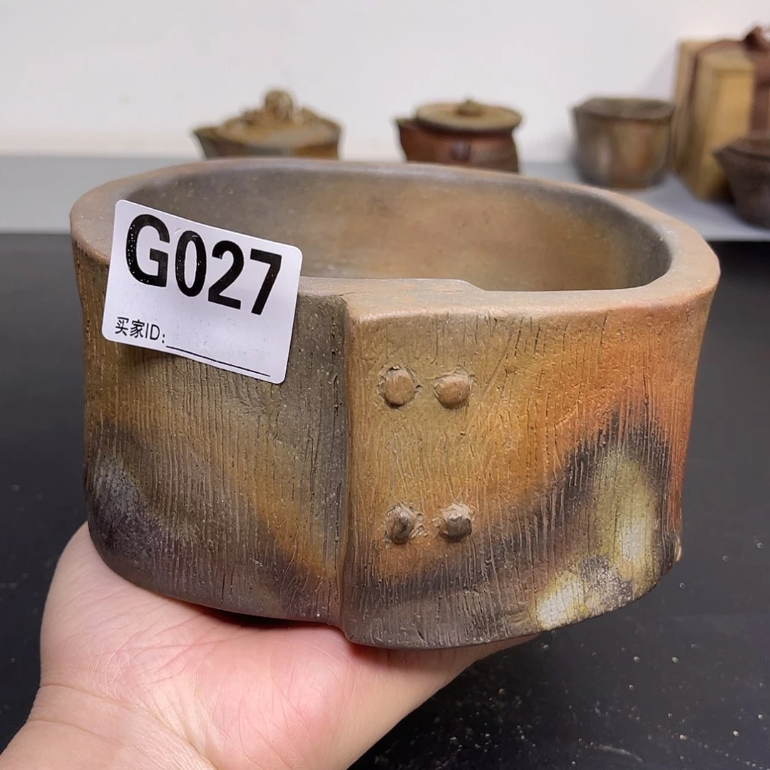 备前烧作品 松字建水