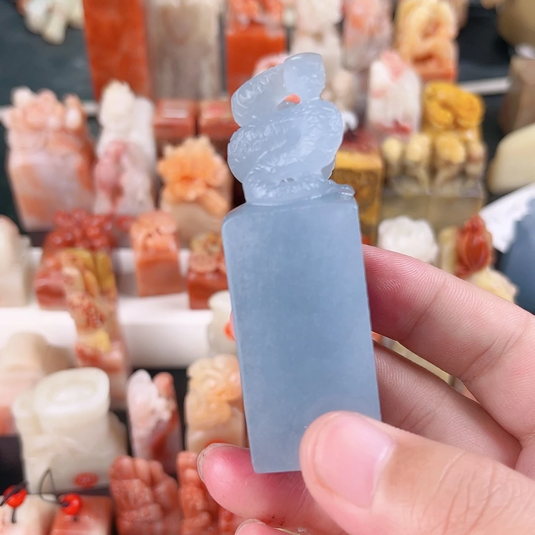 寿山石印石?****?包篆刻