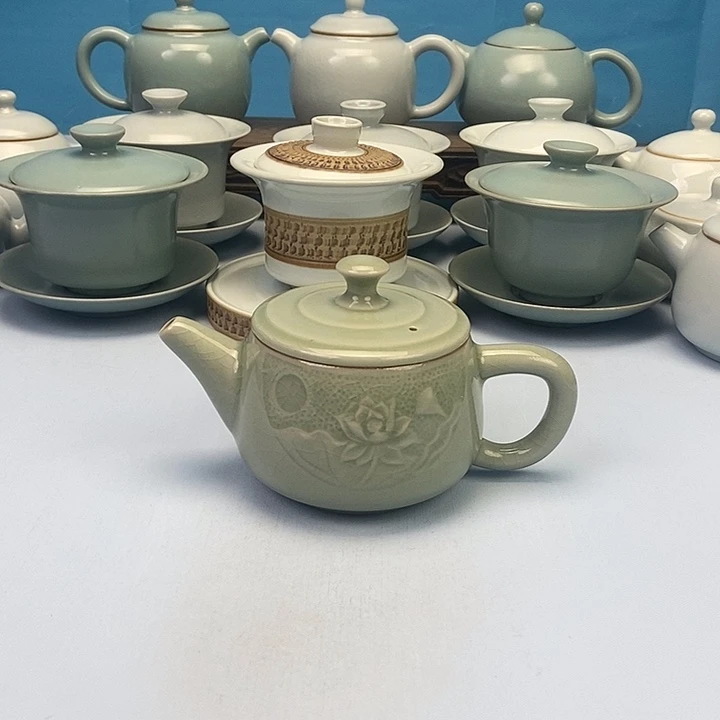 壶翠绿釉石瓢壶原矿釉原产地