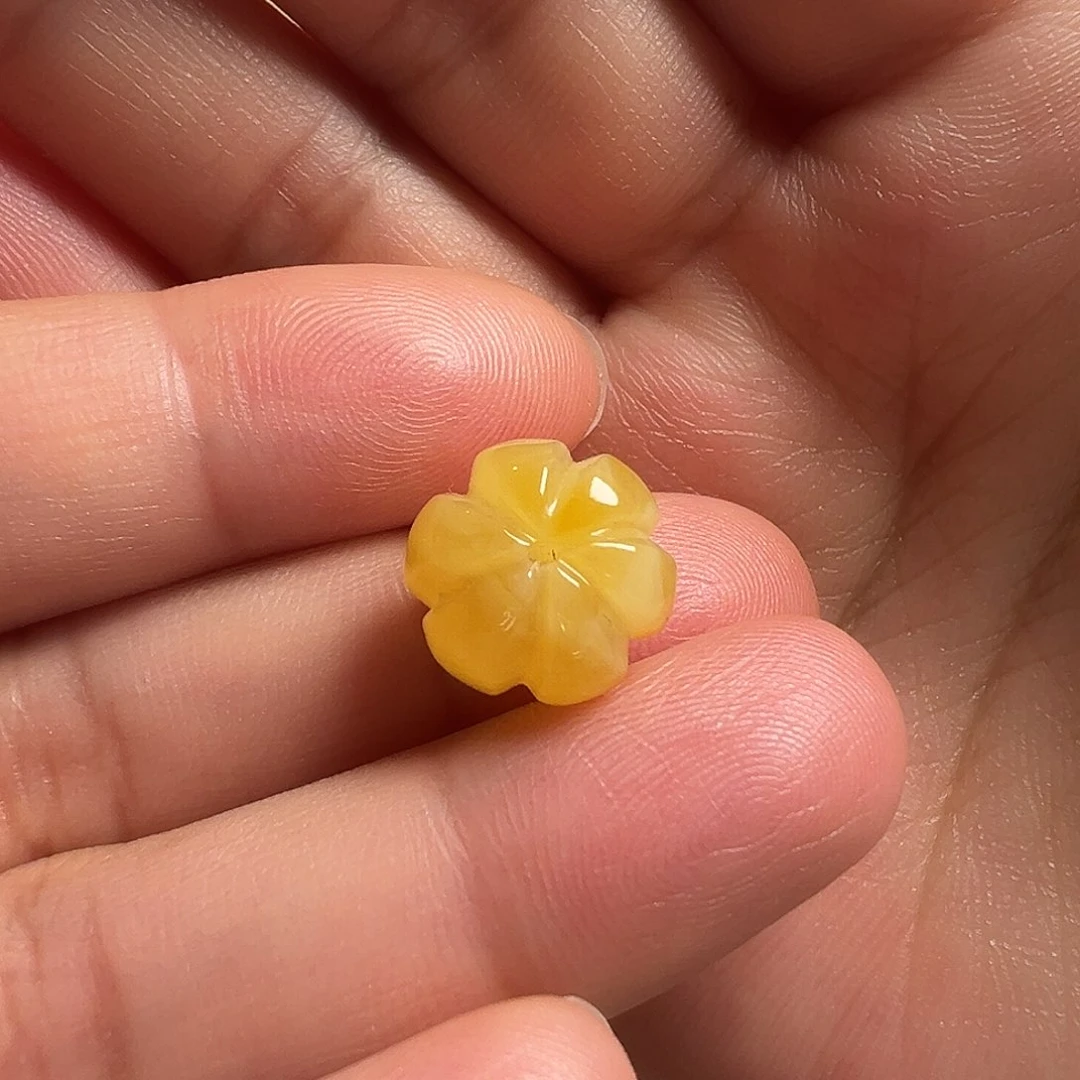 蜜蜡颈饰未镶嵌南瓜珠