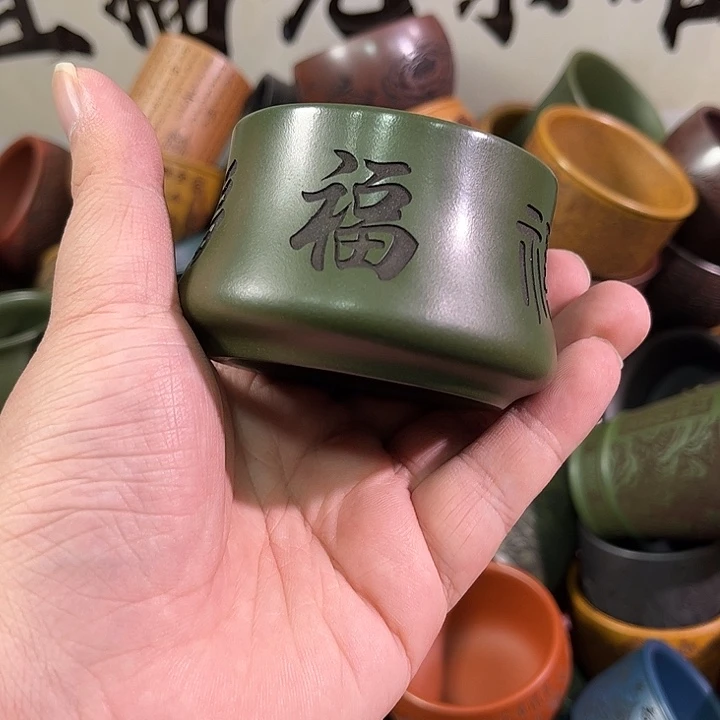 茶杯紫砂全手工紫砂主人杯