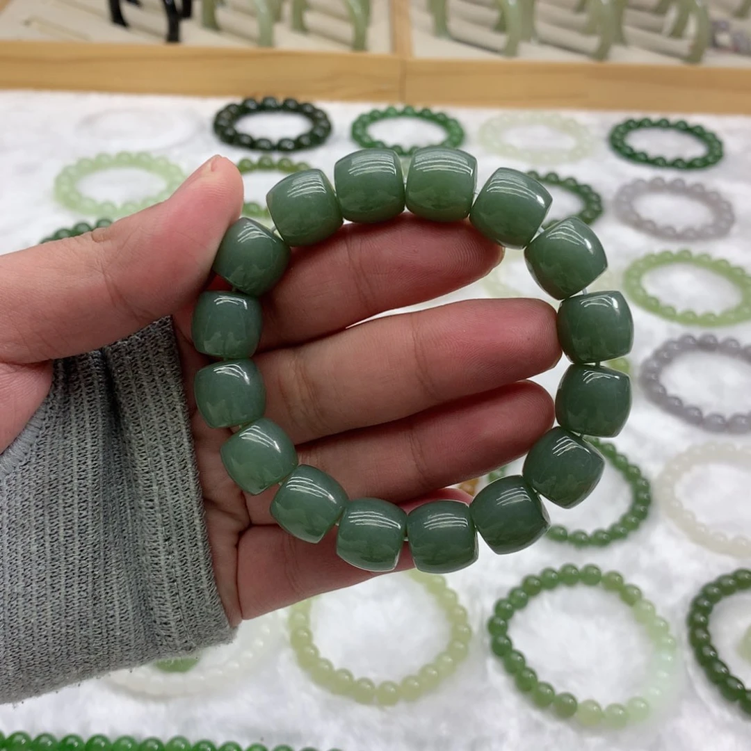 未镶嵌手串和田玉（直切且末蓝14）