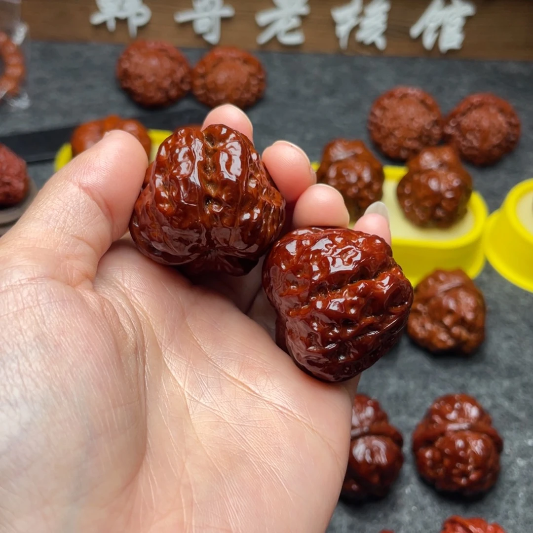 吊坠文玩核桃文玩核桃 手把件 蛤蟆头 37