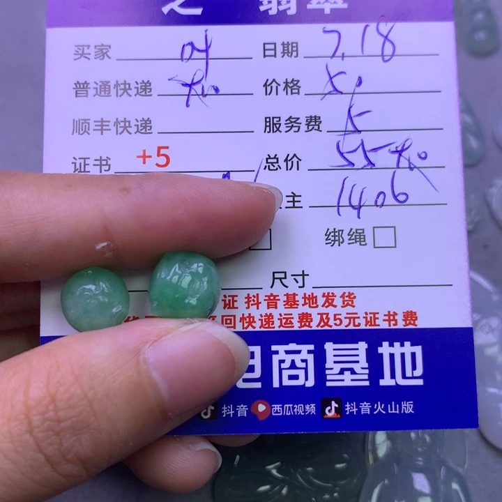 翡翠未镶嵌颈饰叫****纸