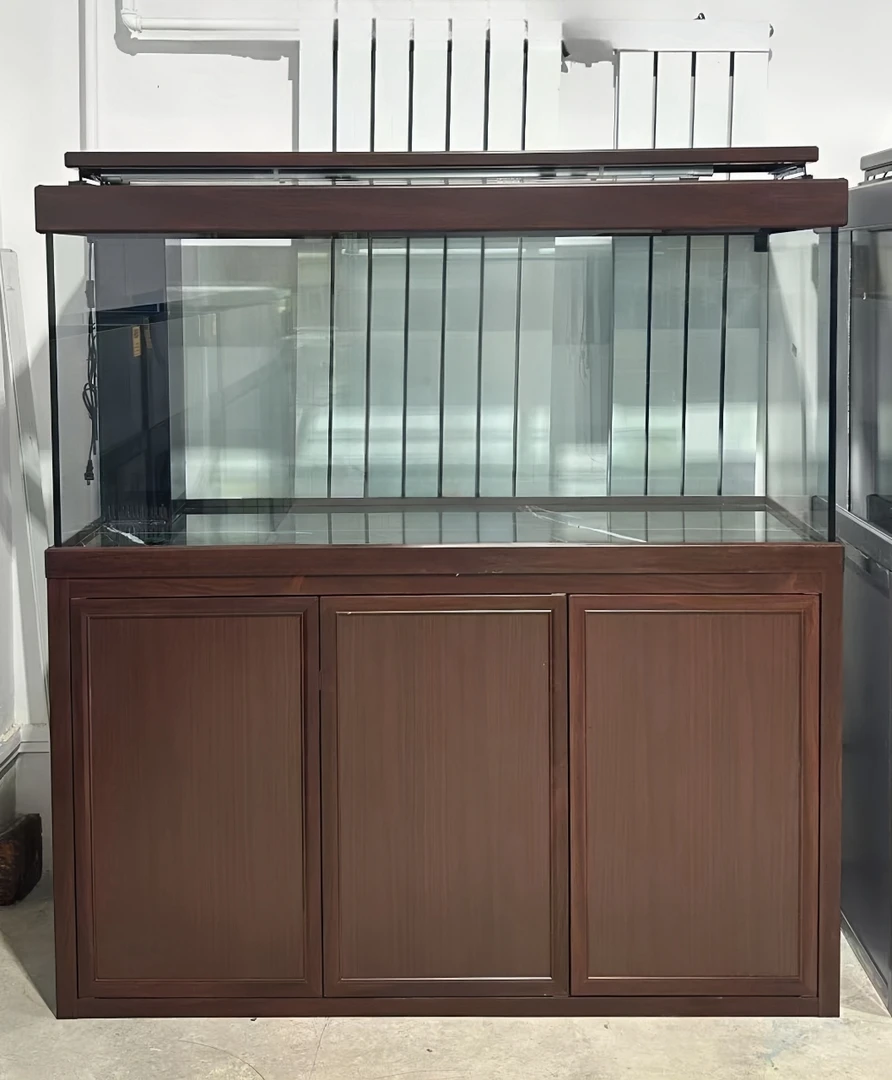 龙缸中大型鱼饲养缸超白底滤落地干湿分离吉罗缸直角溢流滴流盒