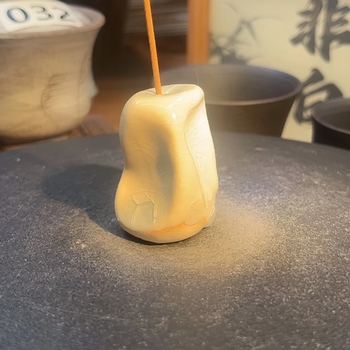 非白手作手捏陶瓷香插005