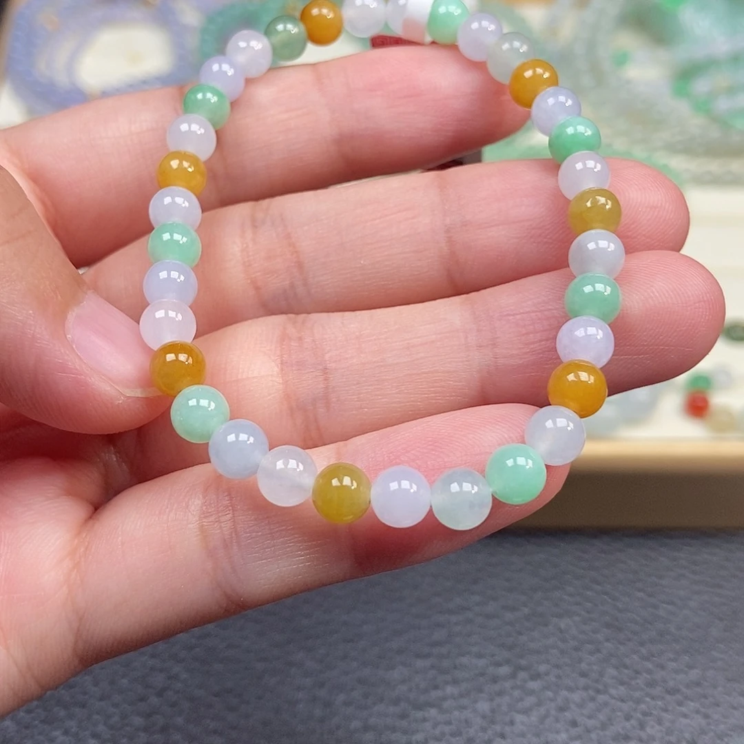 未镶嵌手链翡翠卡5.5