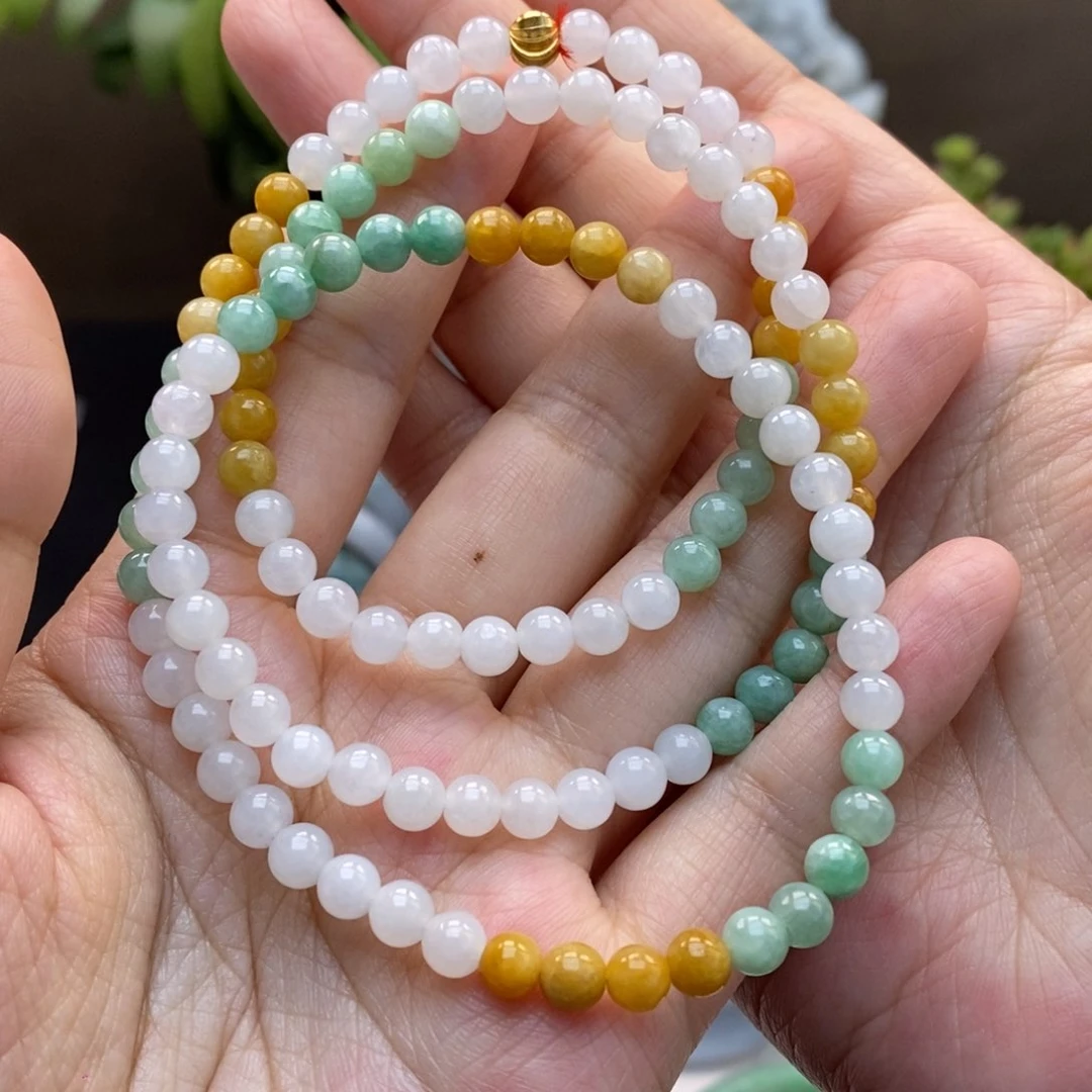 翡翠手链未镶嵌怡*家天然