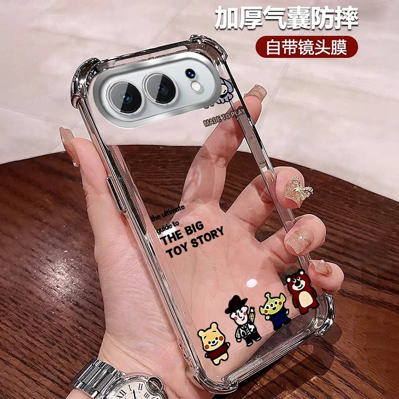 卡通动漫适用荣耀500手机壳四角防摔500pro 透明全包带镜头膜小众