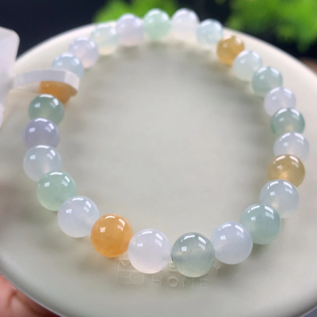 翡翠未镶嵌手链18号卡7.5