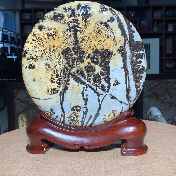 ，广西国画石摆件，收藏观赏