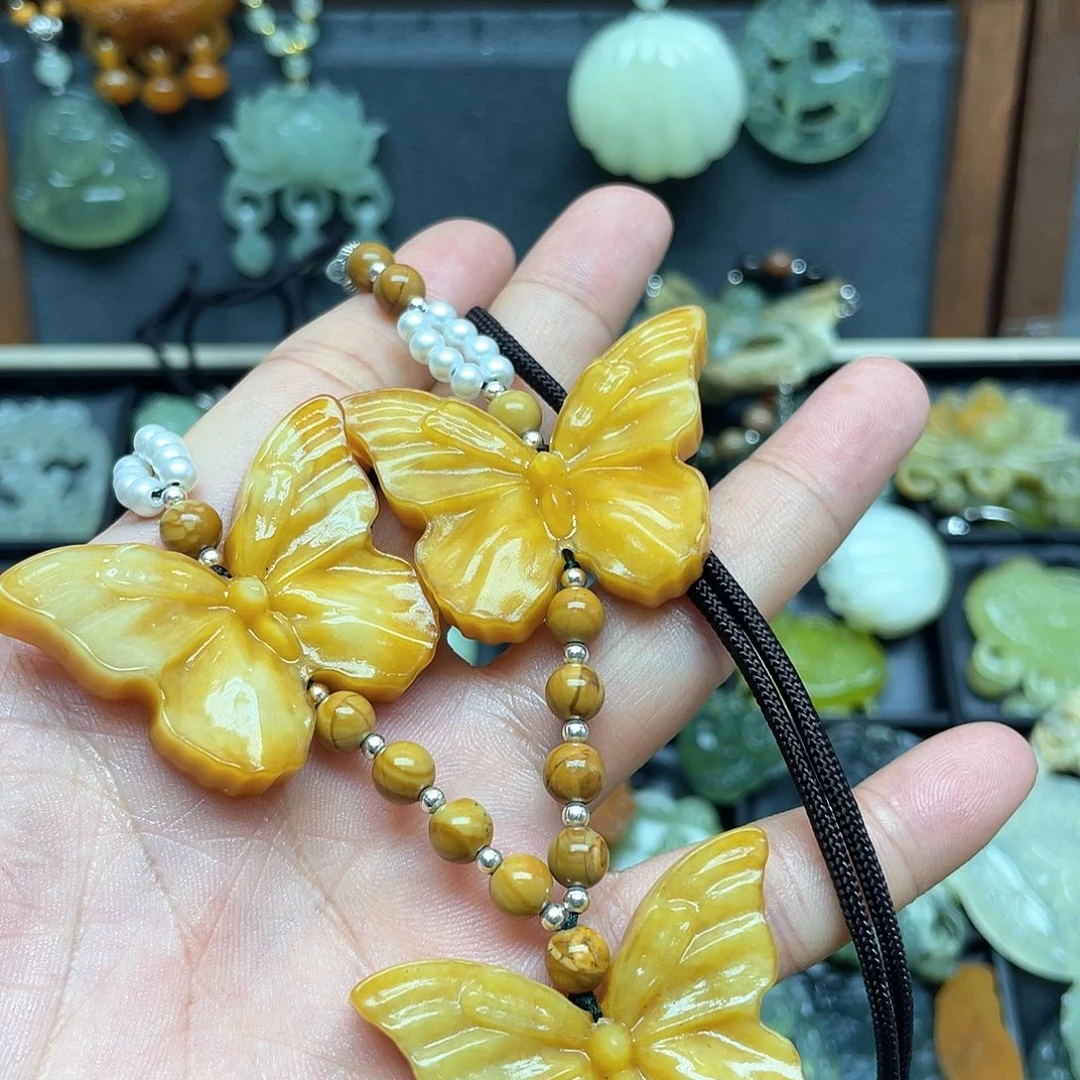 未镶嵌蛇纹石玉颈饰